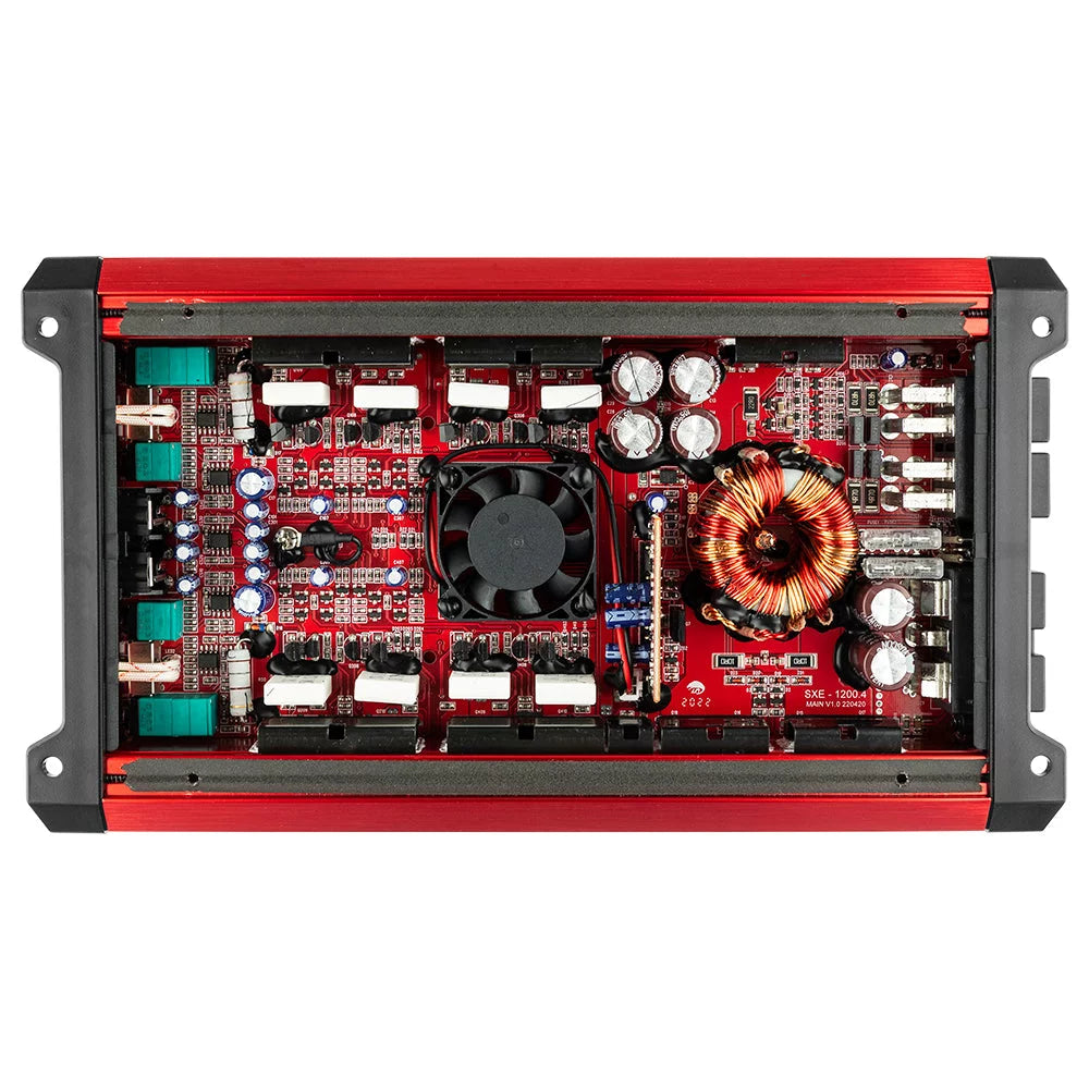 DS18 SXE-1200.4/RD 4-Channel Car Audio Amplifier W6906