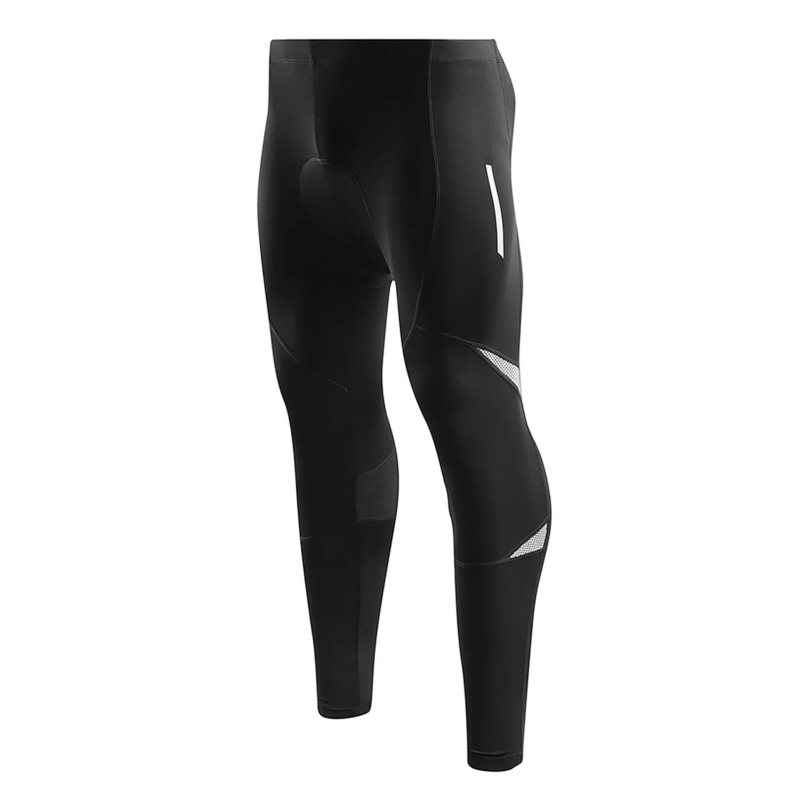 Men's moobody Reflective Bike Pants, Gel Padded Cycling Tights Leggings for Outdoor Riding.