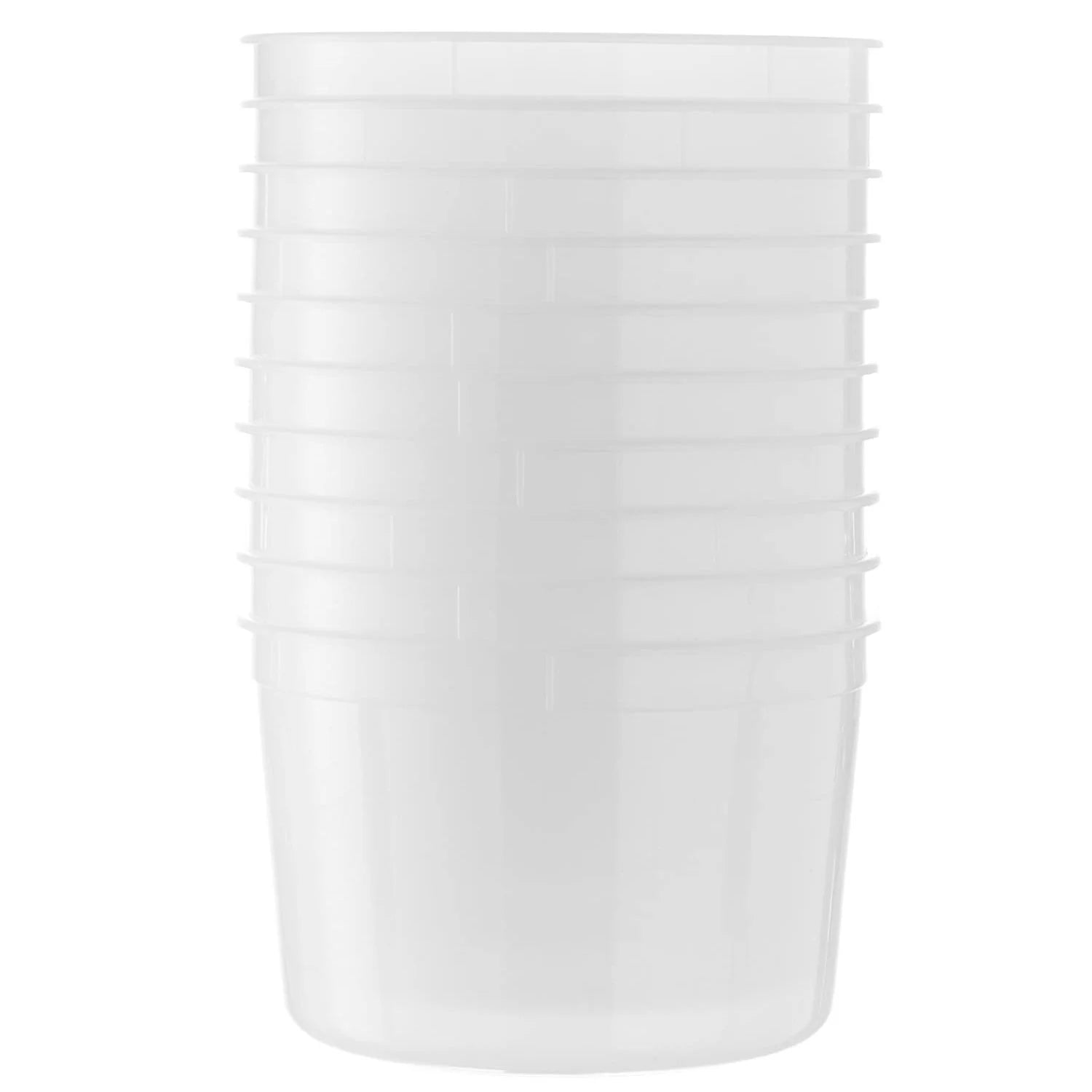 VeZee 64oz Deli Containers with Leak-Proof Lids, Stackable, Microwave-Safe, Set of 50 B3876