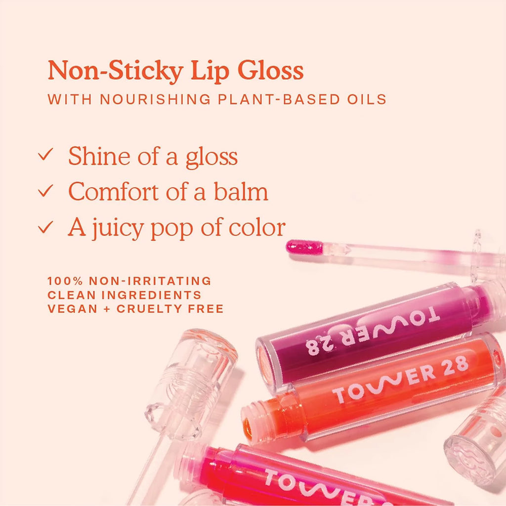 Tower 28 ShineOn Milky Lip Jelly Pistachio Non-Sticky Vegan Lip Gloss N338618