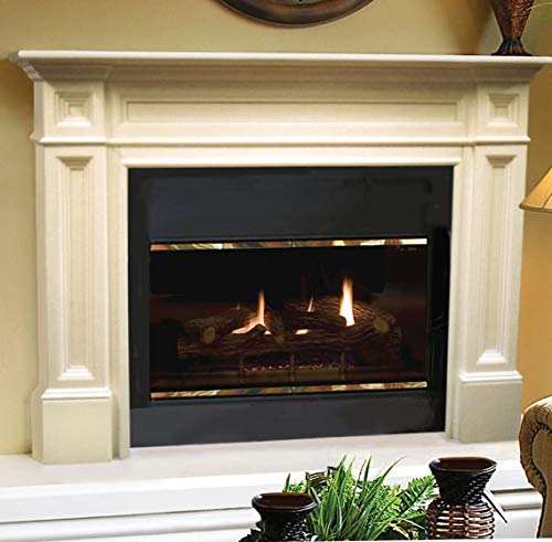 Pearl Mantels, Inc. 120-56 Windsor Fireplace Mantel Surround, Interior Width 56", Unfinished