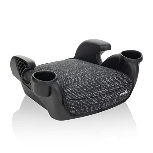 Evenflo GoTime No Back Booster Car Seat, Static Black, 2-Pack C69048