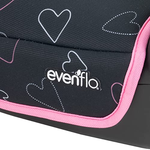 Evenflo GoTime No Back Booster Car Seat, Forward Facing, Static Black Q5518
