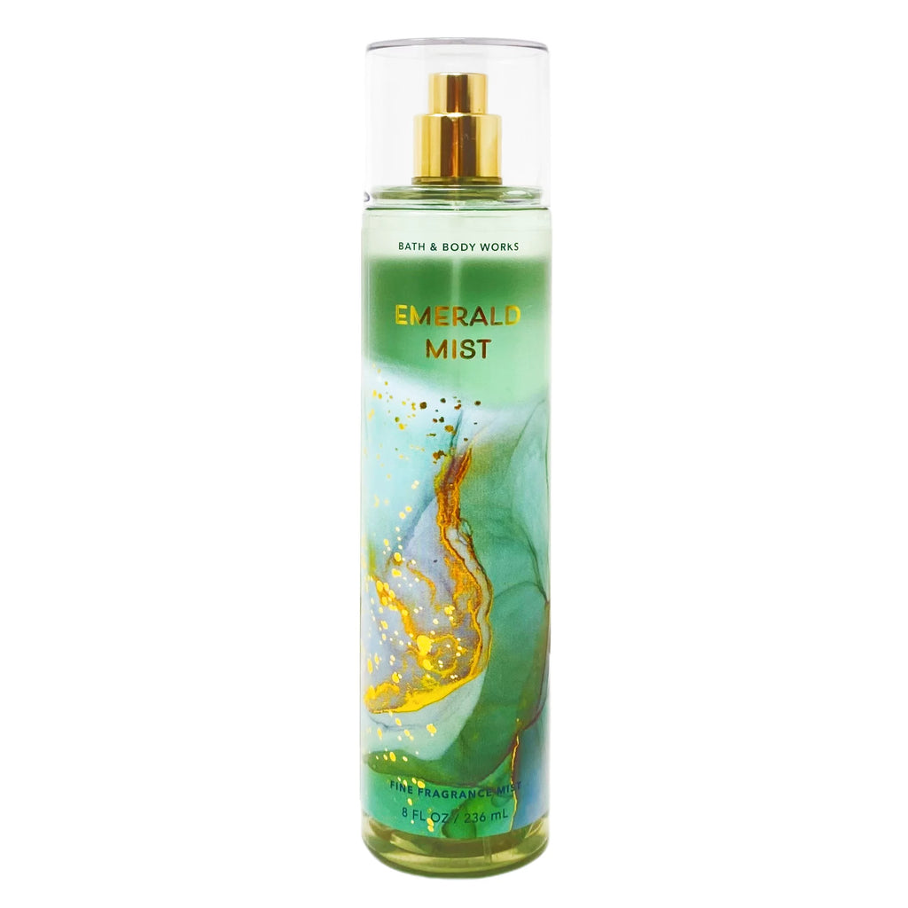 Bath and Body Works Emerald Mist 3 Pack Fine Fragrance Mist, 8 fl oz each O93190