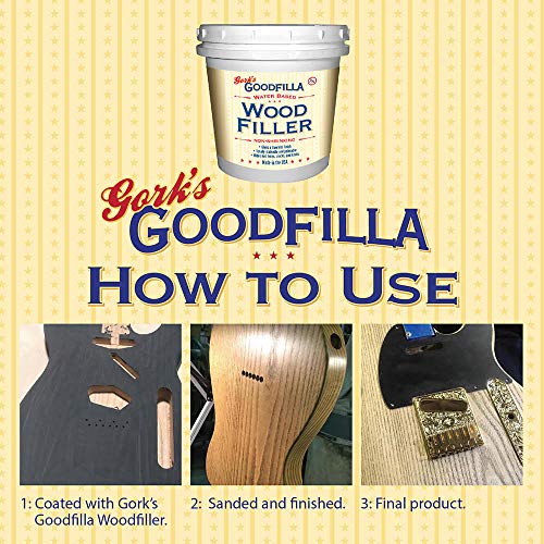 Water-Based Wood & Grain Filler - Neutral Base - 1 Quart by Goodfilla B198625