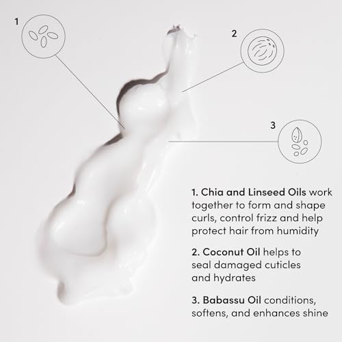 OUAI Curl Cream - Curl Defining Cream for Hydrated, Shiny Curls (8 Fl Oz) B267280