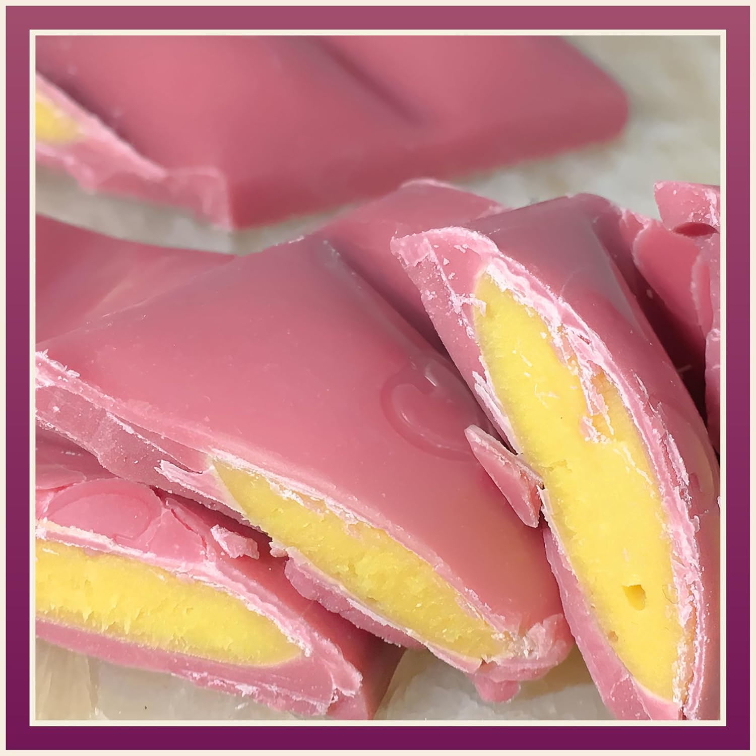 Chocolove Premium Ruby Chocolate with Passion Fruit Essence, 34% Cocoa, Gluten-Free, 3.2 oz Bar (10 Pack) N959736
