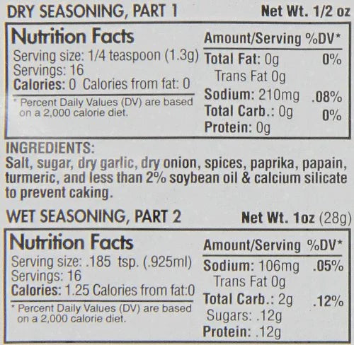 Daddy Hinkle's Original Instant Marinade Mix, 1.5 oz (Pack of 24) P858005