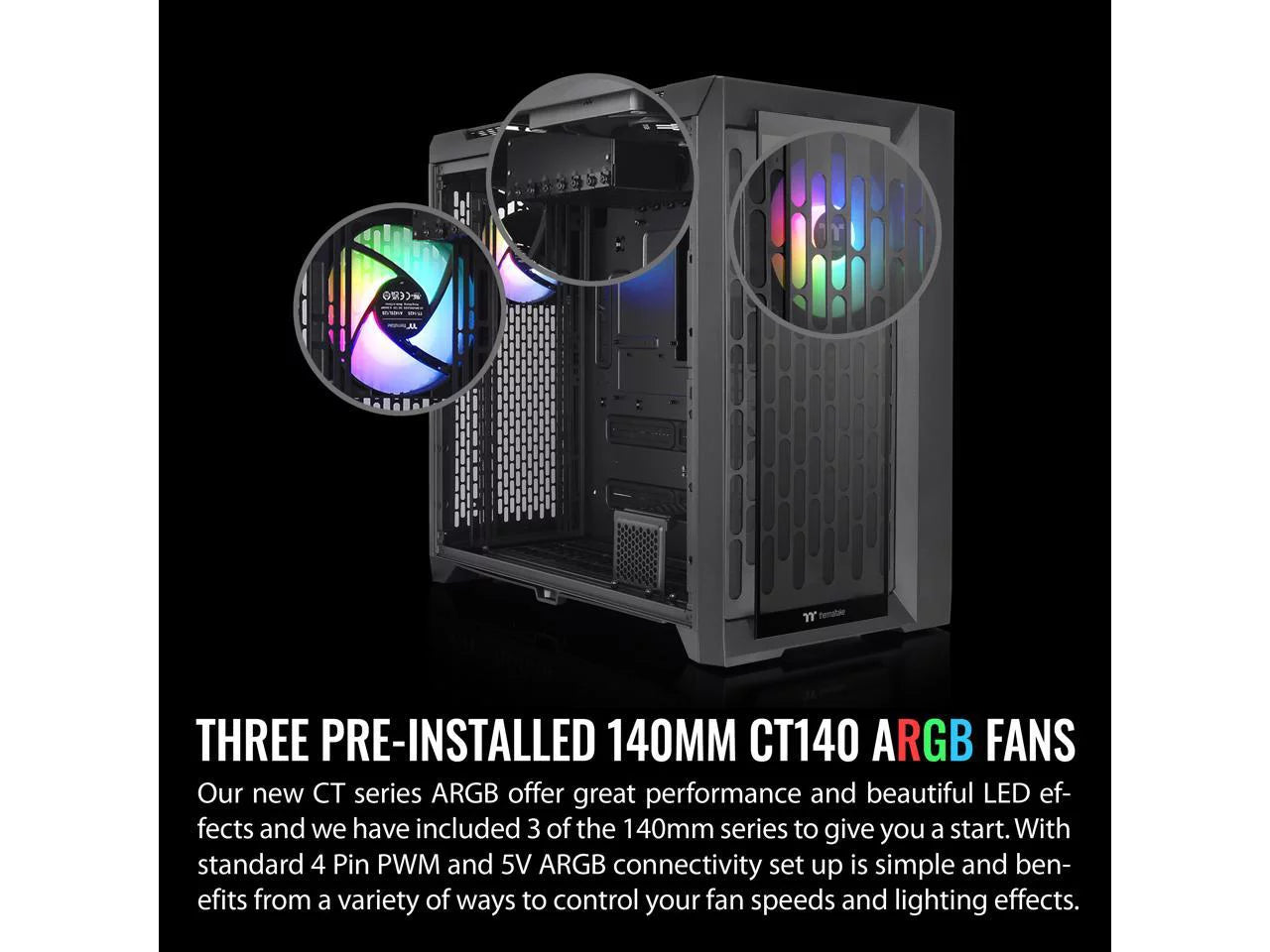 Thermaltake CTE C750 TG ARGB E-ATX Full Tower with 3x140mm Fans W13948