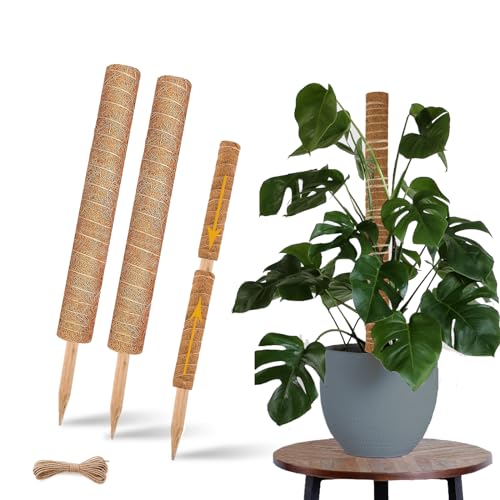 Moss Pole 2 Pack 17 Inch Plant Support for Climbing Indoor Plants S204376