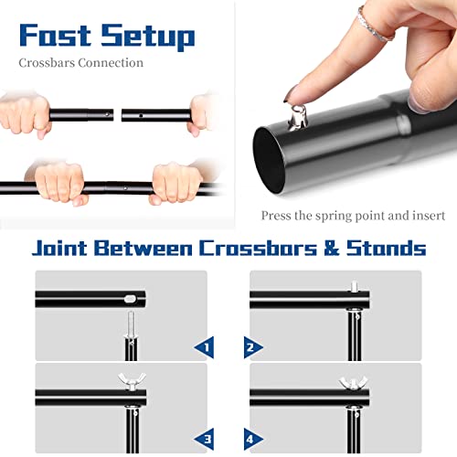 Backdrop Stand 2x3m Adjustable Photo Video Studio Support with Carry Bag N5859