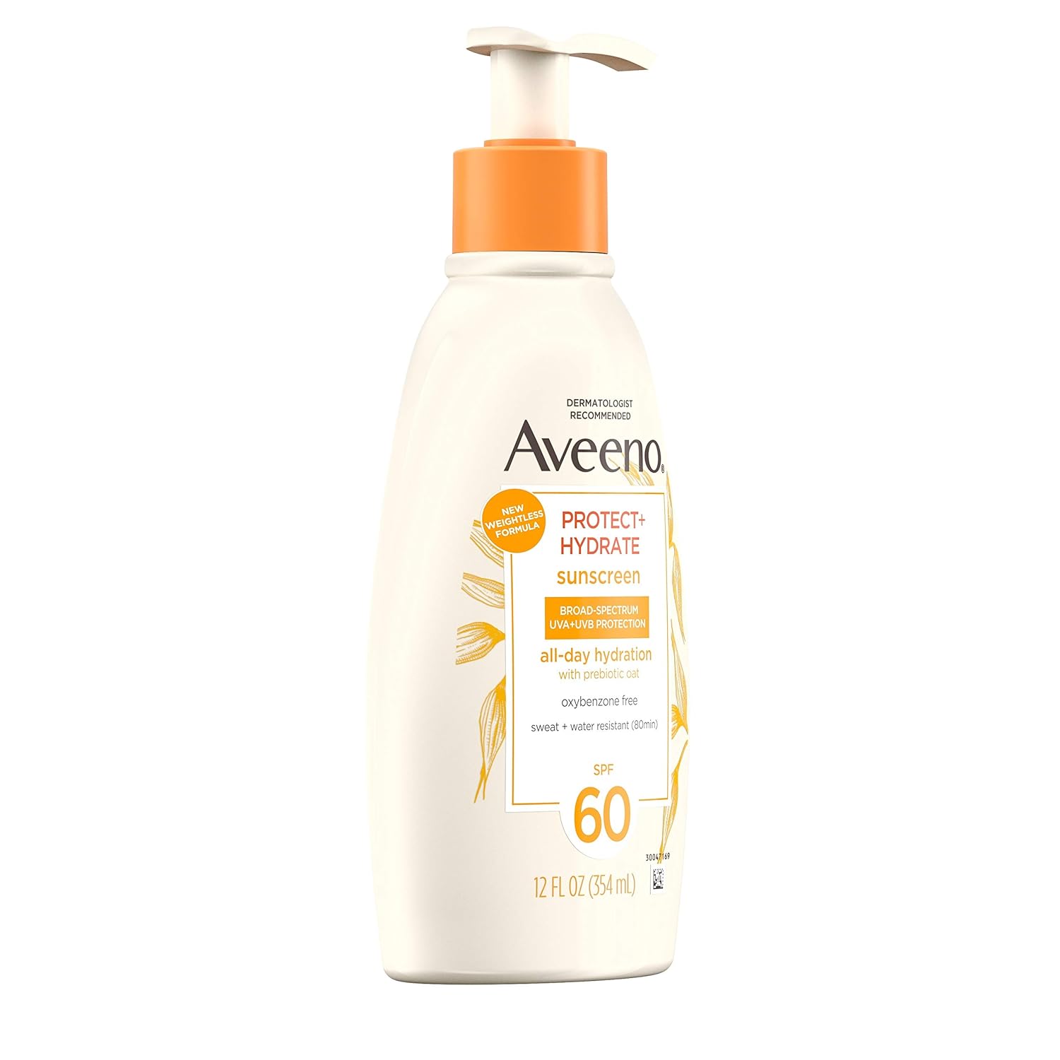 Aveeno Protect + Hydrate Sunscreen Body Lotion SPF 60, 12 FL OZ B362056