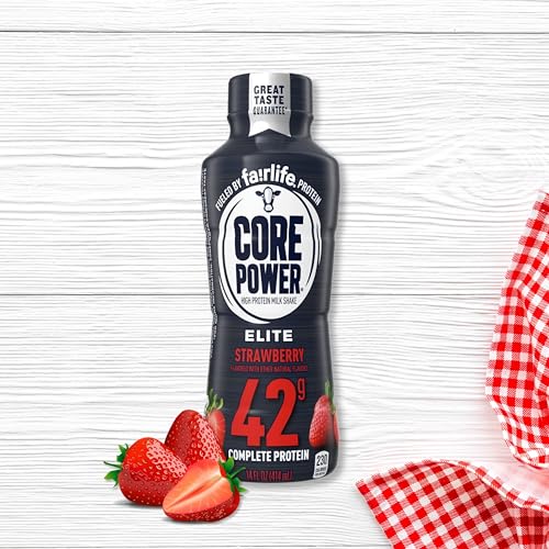 Fairlife Core Power Elite 42g High Protein Milk Shake, Chocolate, 14 Fl Oz (Pack of 12) & Key Chain T418723