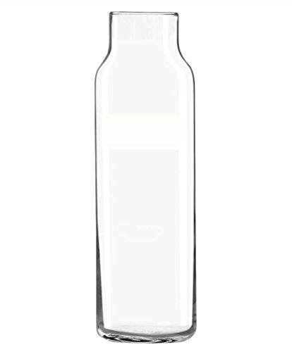 Libbey Glass 24 Oz. Hydration Decanter Carafe Bottle w/Lid - Straight Cylinder