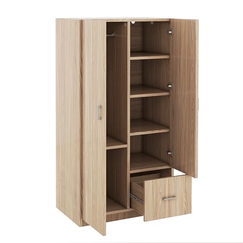 71'' Wooden Armoire with Double Doors and Storage Drawer U9775