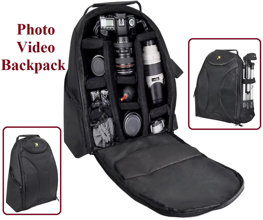 Large Backpack Camera Case for Canon EOS Rebel T7i SL2 77D I443