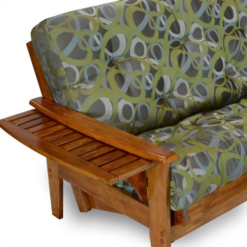 Nirvana Futons Eastridge Futon Set - Full Size, Premium 8" Mattress, Oxford Bronze Cover M4430