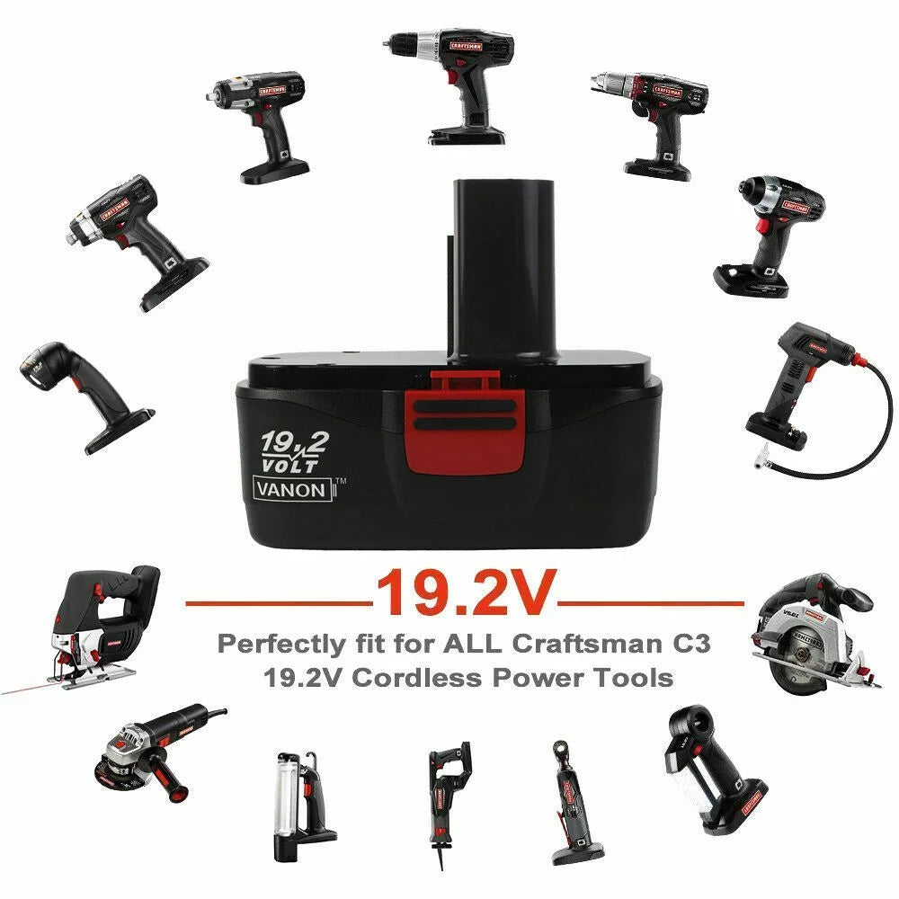 2Pack Craftsman 19.2V C3 DieHard Battery NiCD Z43198