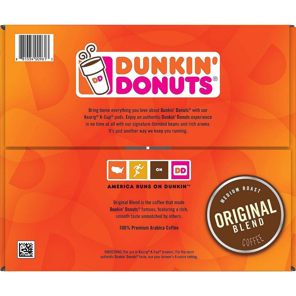 Dunkin Donuts Original Blend Coffee K-Cup Pods, Medium Roast, 72ct W114375