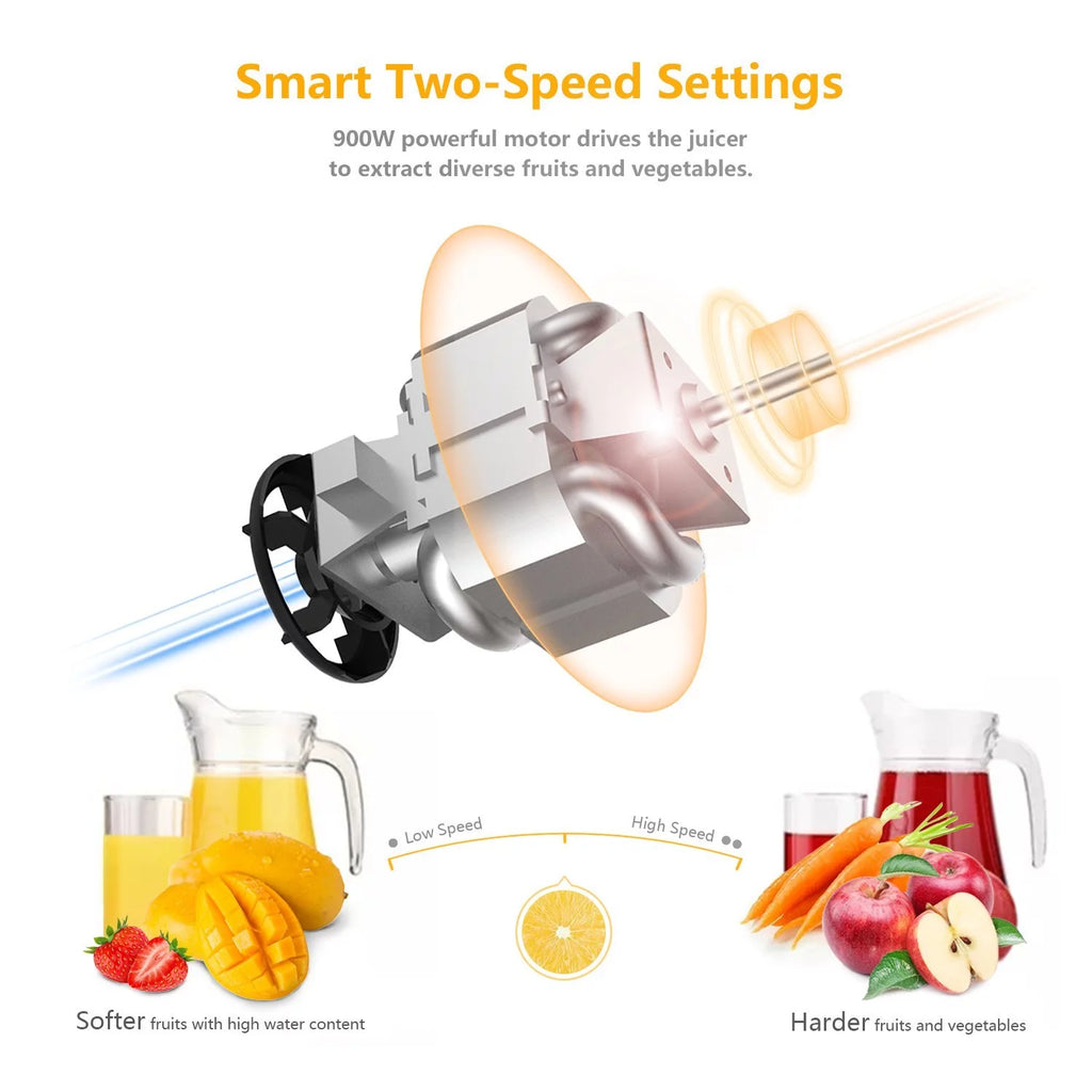 Ktaxon Juicer Wide Mouth 800W Centrifugal Juice Extractor, 2 Speed, Stainless Steel Z137625