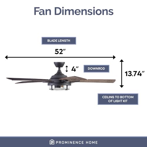 Prominence Home Freyr 52 Inch Indoor Outdoor LED Ceiling Fan with Remote K1685