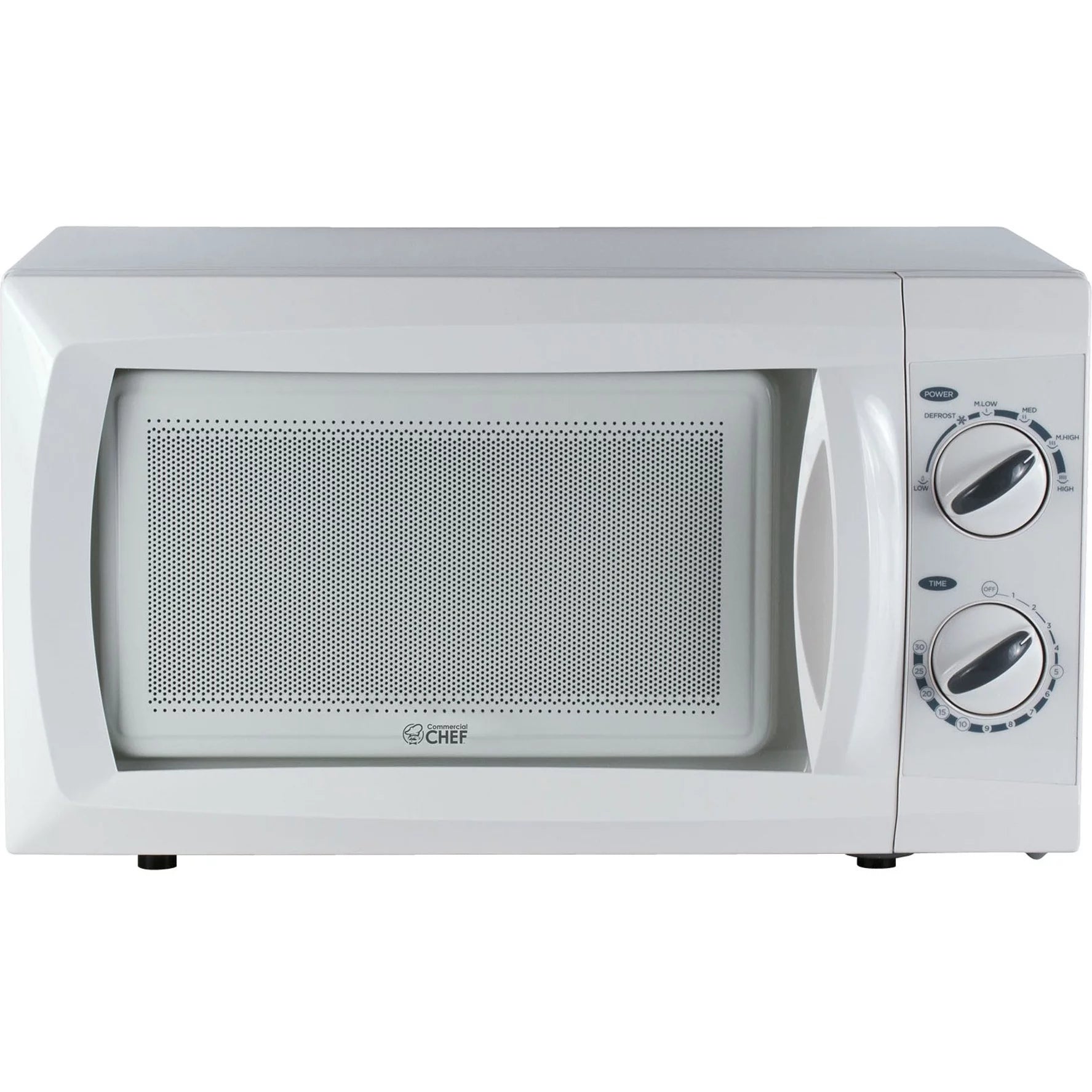 Commercial Chef CHM660W 0.6 cu. ft. 600W Countertop Microwave Oven, White O969