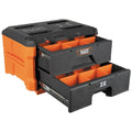 Klein Tools 54823MB MODbox 3-Drawer Toolbox, Modular Tool Storage System, Heavy-Duty Ball Bearing Slides, 24 Dividers, 50-Pound Capacity