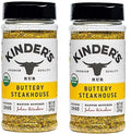 Kinder's Organic Buttery Steakhouse Seasoning Rub, 10.4 Ounce (2 Pack)