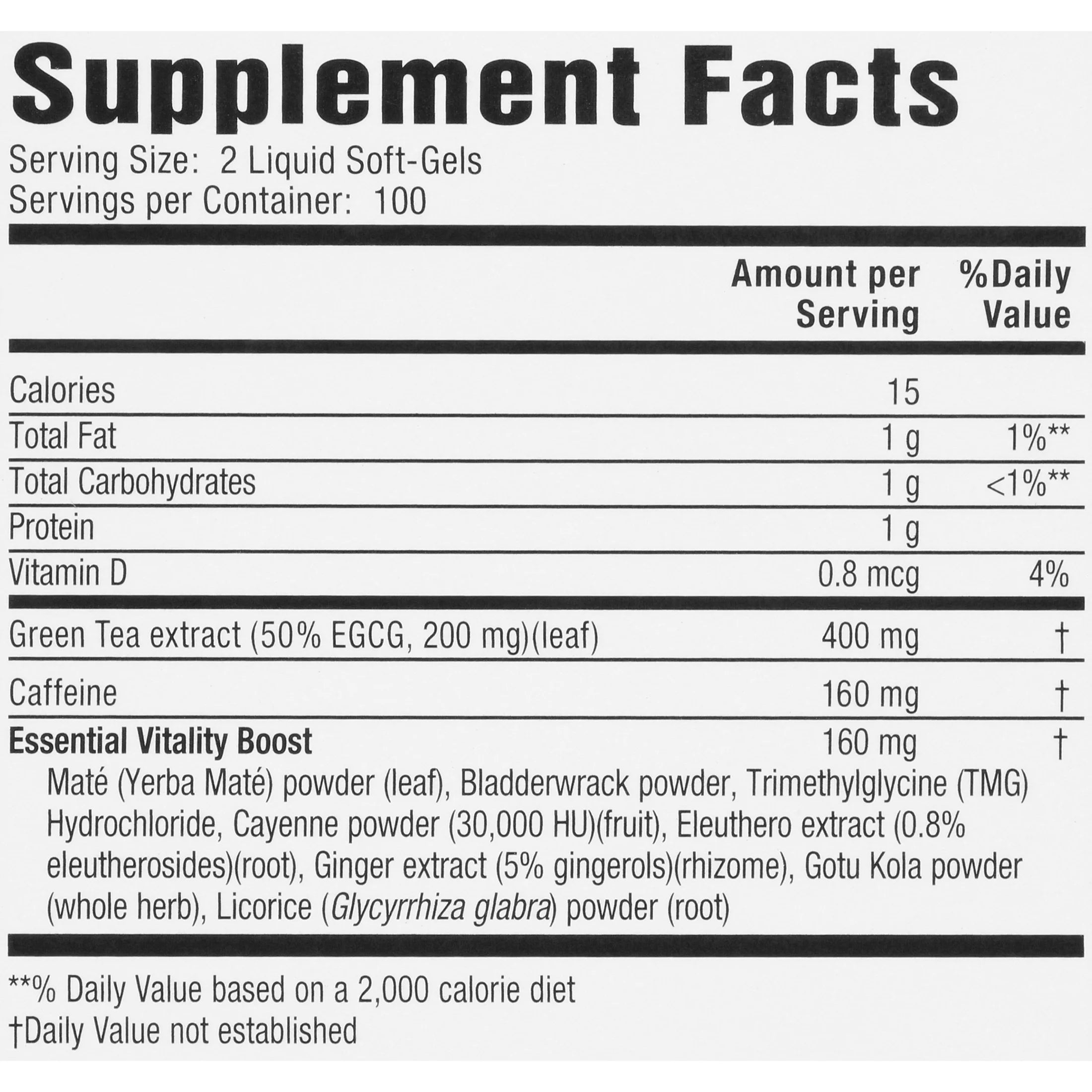 Applied Nutrition Green Tea Weight Loss Supplement, 200 Capsules P982830