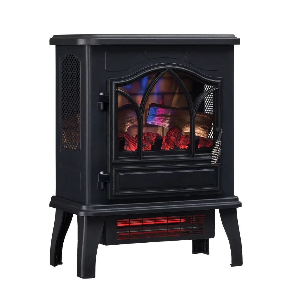 Duraflame 1,000 sq ft 3D Infrared Quartz Electric Fireplace Stove Heater, Black