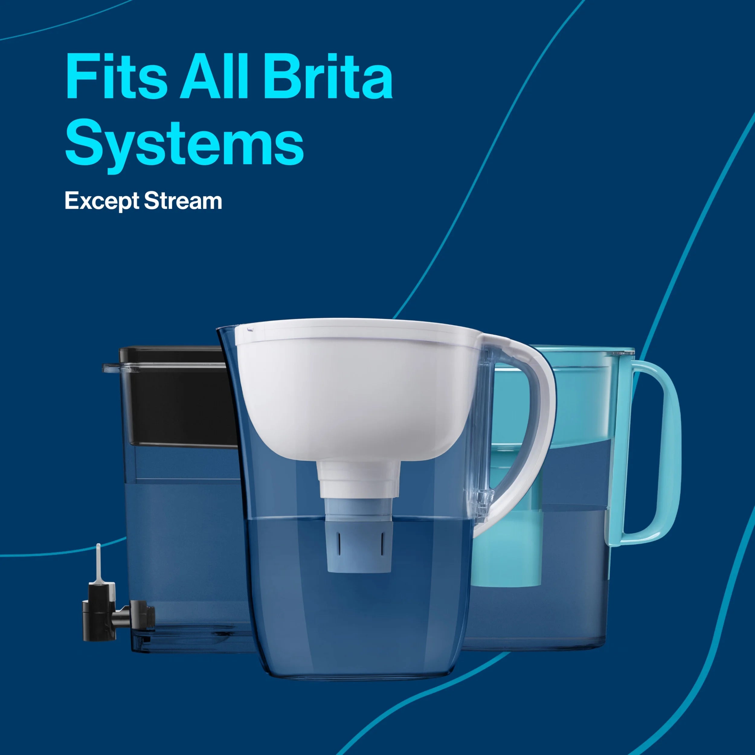 Brita Large 10 Cup Water Filter Pitcher with 1 Elite Filter T869
