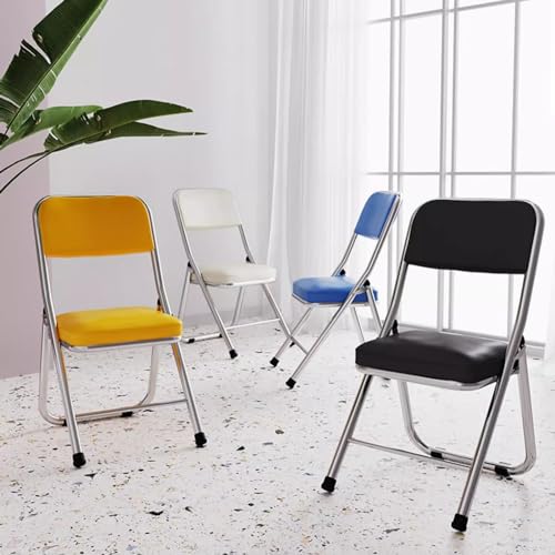 Folding Chairs with Padded Seats for Indoor Outdoor Dining Party, Purple U402