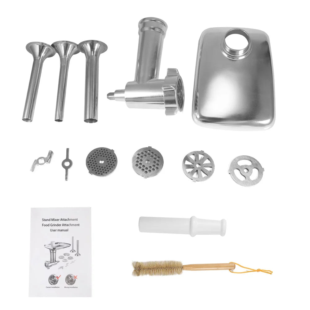 JLLOM Metal Food Grinder Attachment for Meat Grinder & Sausage Stuffer U6000