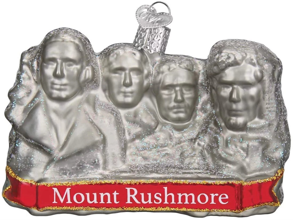 Old World Christmas Glass Blown Ornament For Christmas Tree, Mount Rushmore (With OWC Gift Box)