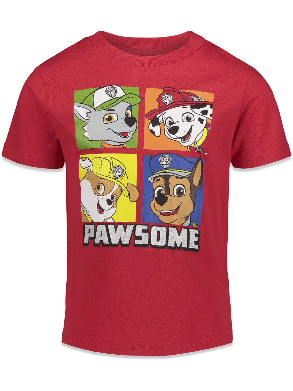 Paw Patrol Chase Marshall Rubble 4 Pack T-Shirts Toddler to Big Kid D576968