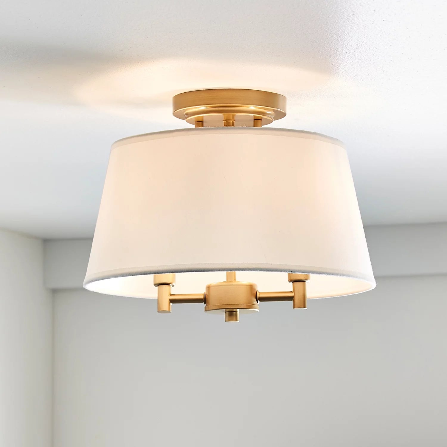 Better Homes & Gardens 2-Light Flush Mount Burnished Brass Z91567
