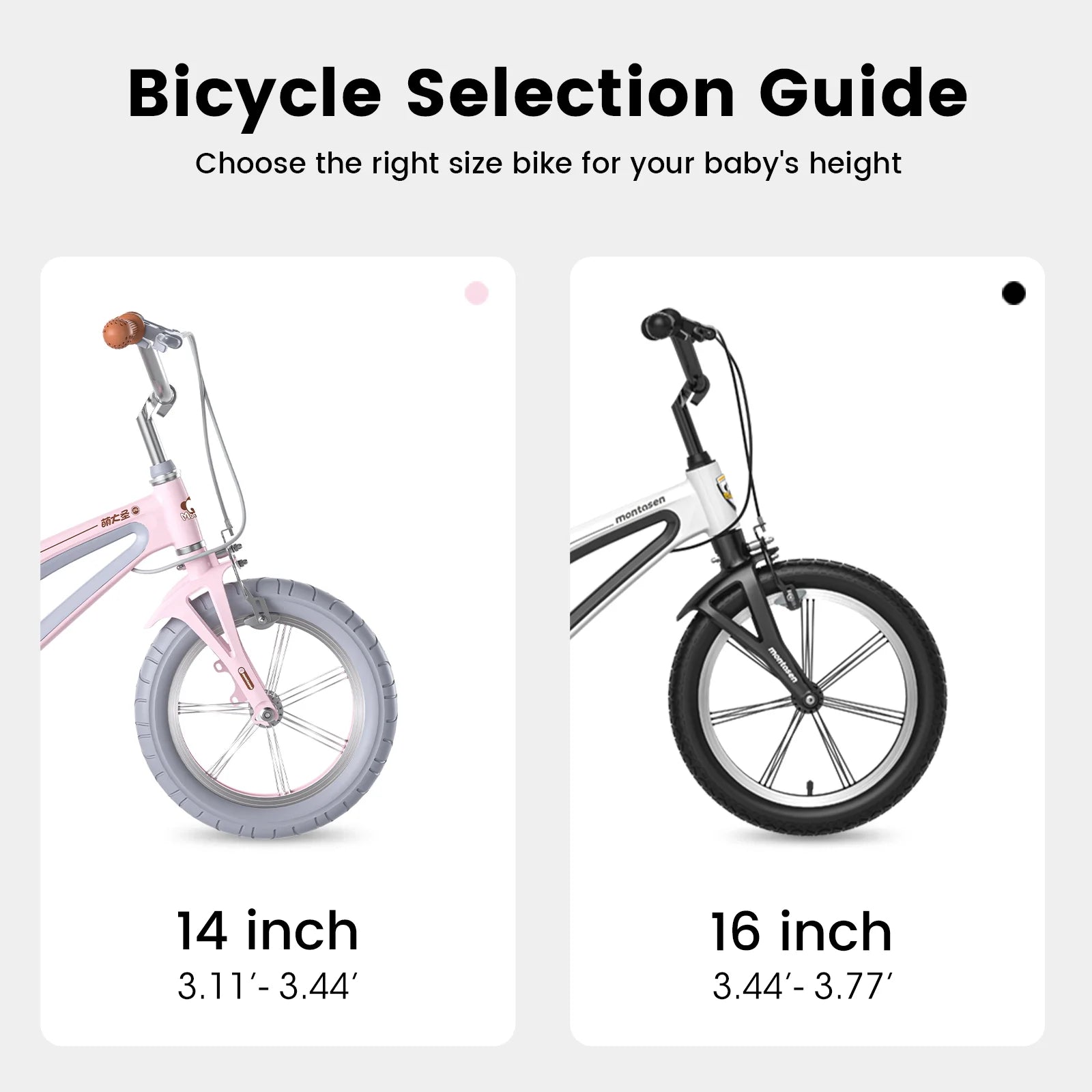 16" Kids Bike Magnesium Alloy Frame with Auxiliary Wheel A3254