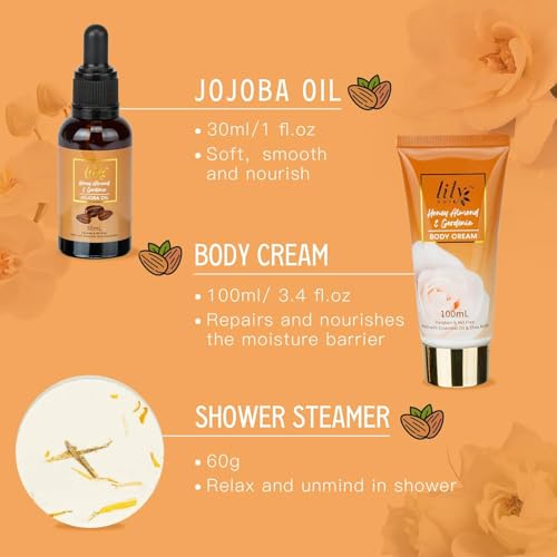 Coconut Bath and Body Spa Gift Basket Set for Women V211404