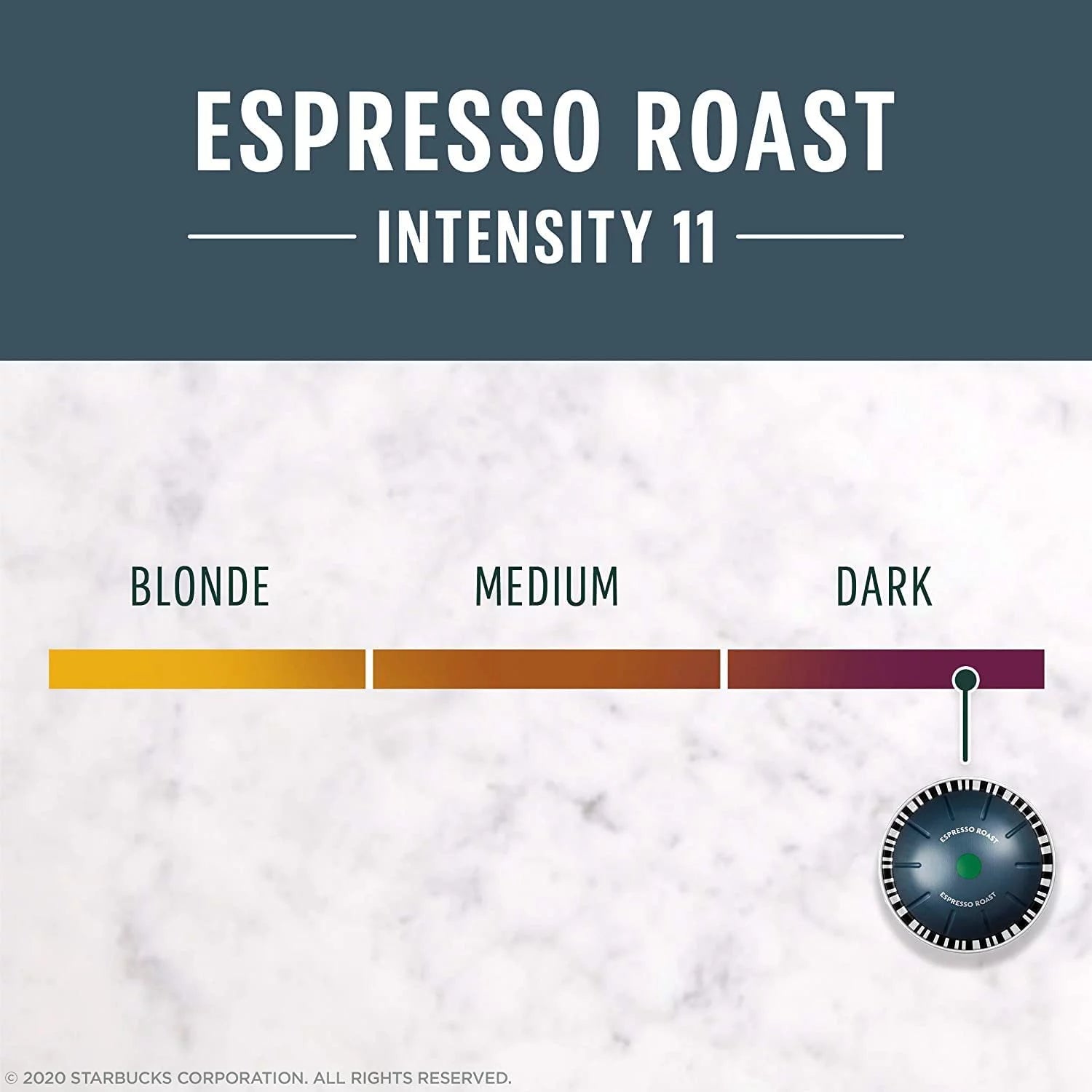 Starbucks Coffee Nespresso Vertuo Capsules, Dark Roast Espresso, 10 Count I705