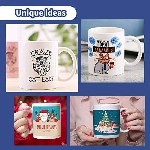 HTVRONT Sublimation Mugs Blank 11 oz - 12 Pack Tazas Para Sublimacion E3795