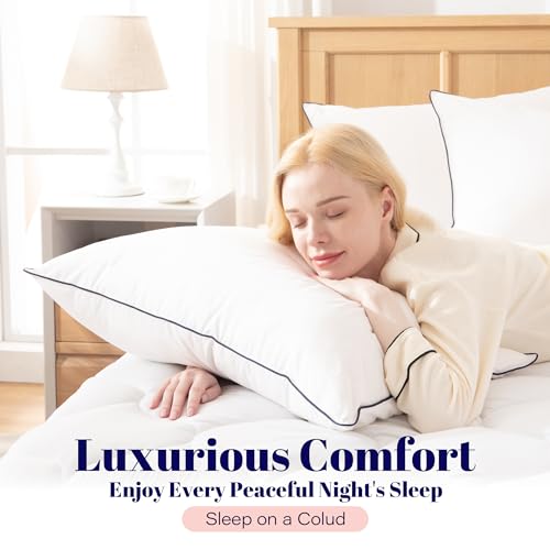 Cosybay Goose Feather and Down Bed Pillow, King Size, 2 Pack C683860