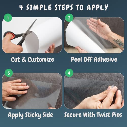 Cat Scratch Furniture Protector 12 Pack for Couch Corners Y9951