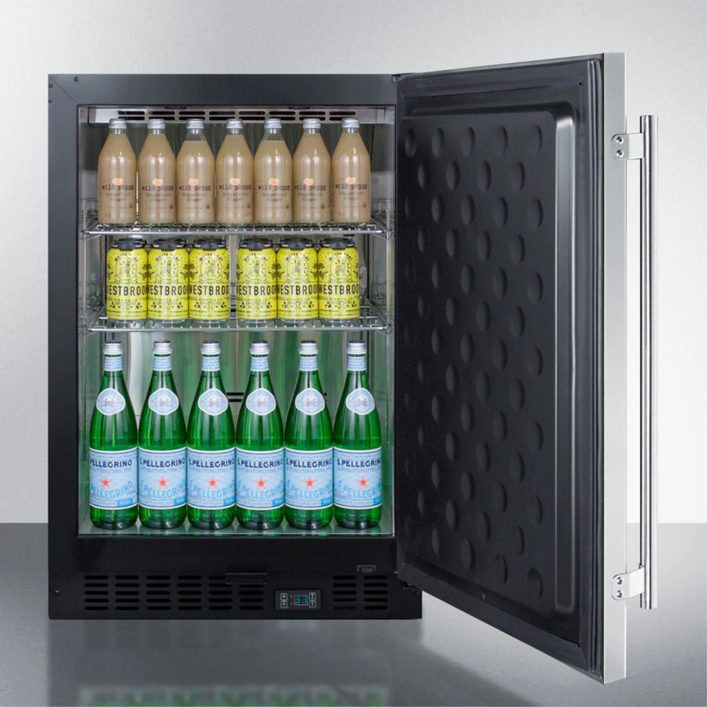 Undercounter commercial refrigerator with stainless steel interior W208283