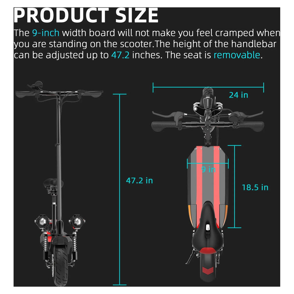 AJOOSOS X500 Electric Scooter with Seat for Adults M704409