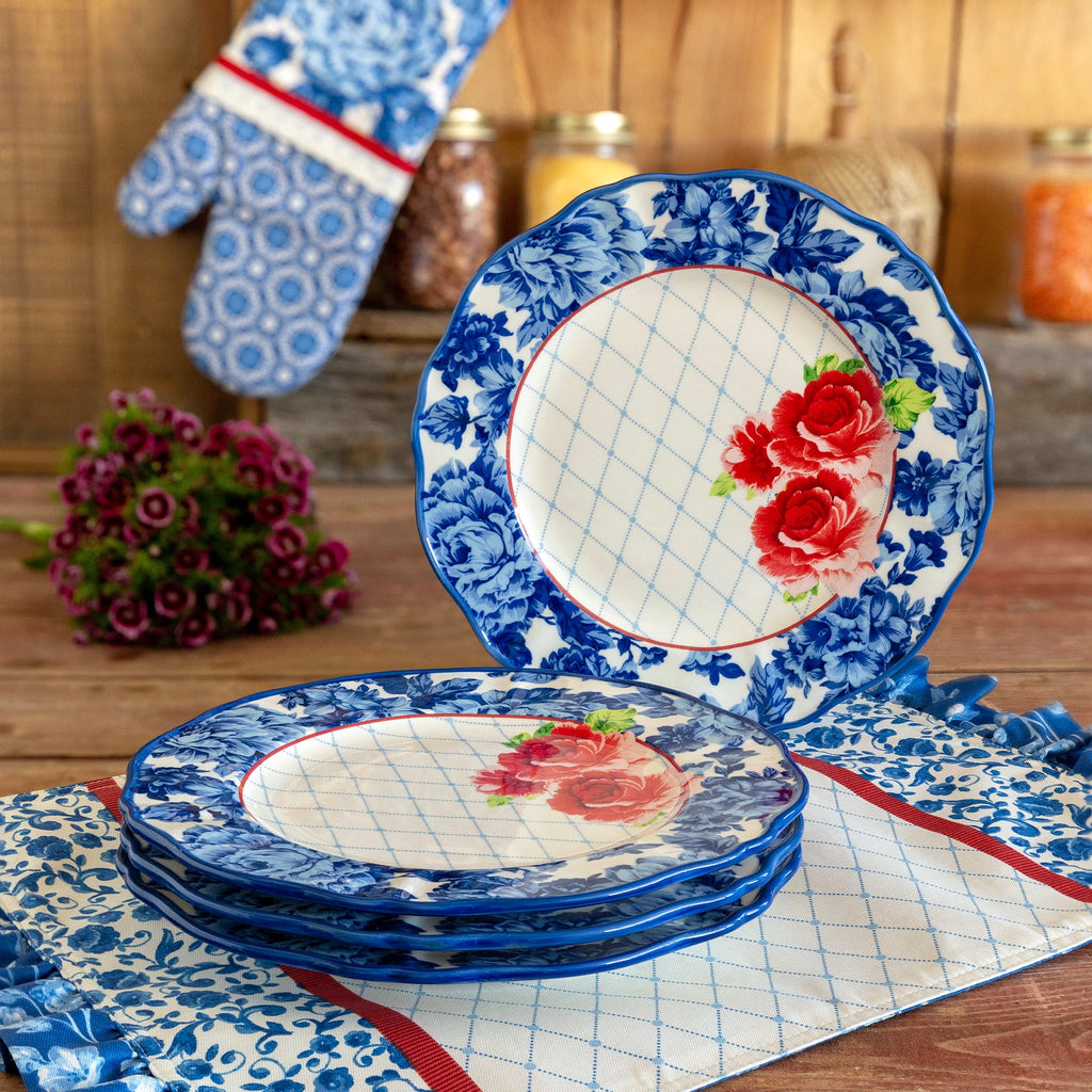 The Pioneer Woman Heritage Floral 12-Piece Stoneware Dinnerware Set G133