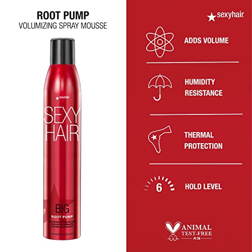 SexyHair Big Root Pump Volumizing Spray Mousse, 10 Oz K368