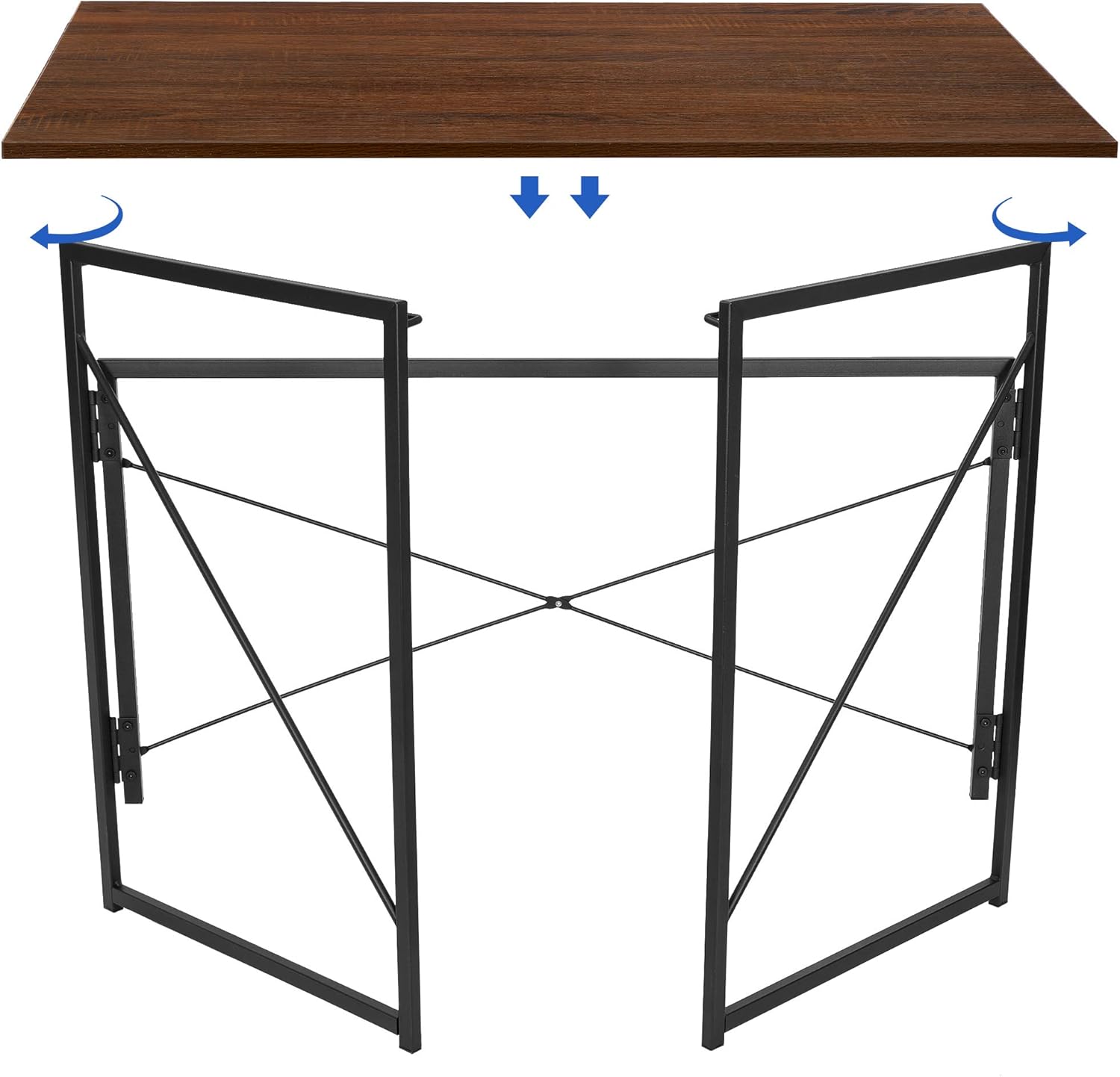 Folding Computer Desk Writing Table for Home Office, Espresso S867520
