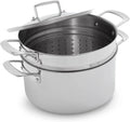 Classic 5-Ply Stainless Steel Stockpot, 8 Qt, Silver