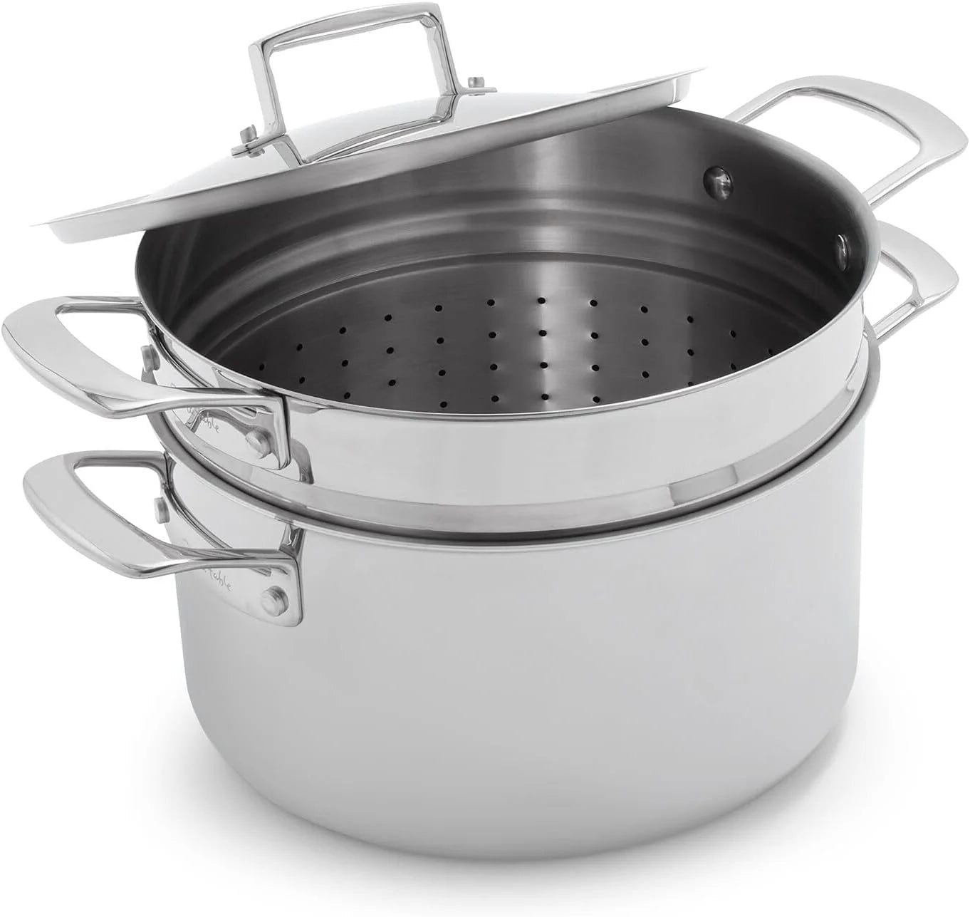 Classic 5-Ply Stainless Steel Stockpot, 8 Qt, Silver